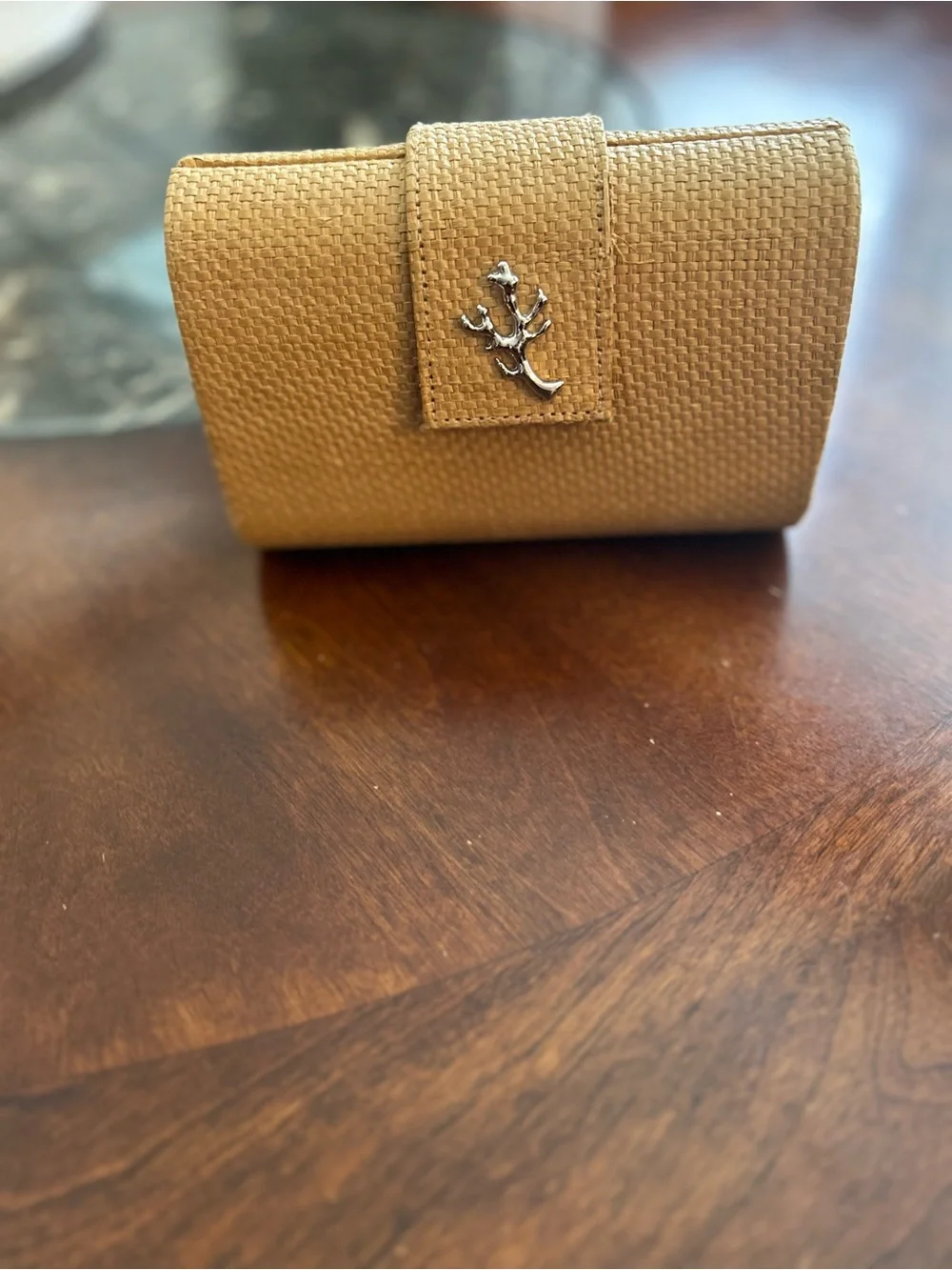 India Hicks x Crabtree & Evelyn Island Living Paper Straw Clutch Bag Minaudière